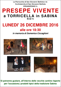 Presepe Vivente 2016 - Torricella in Sabina
